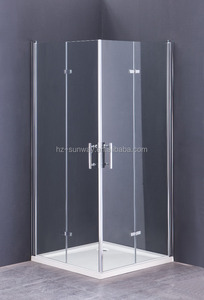 120x190 cm Chine bande givré verre cadre moins coin pivot porte de douche - Product Image 3