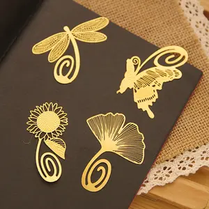 사용자 정의 미니 에나멜 애니메이션 황동 금속 종이 클립 책갈피