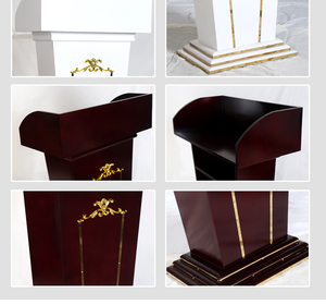 MDF โบสถ์ไม้ Pulpit Rostrum แท่นสำหรับโบสถ์ - Product Image 5
