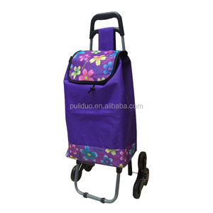 <strong>Three</strong> <strong>Wheel</strong> Shopping <strong>Trolley</strong> Big Volume Shopping <strong>Trolley</strong> Powder Coating - Product Image 1