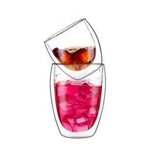 Commercio all'ingrosso 350ml doppia parete borosilicato <span class=keywords><strong>tazza</strong></span> di vetro di caffè fatto a mano tazze termiche Design minimalista personalizzato <span class=keywords><strong>per</strong></span> le feste - Product Image 4