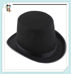 Western Party Style Gentleman Magician Black Felt Top Hats HPC-2095 - Product Image 4