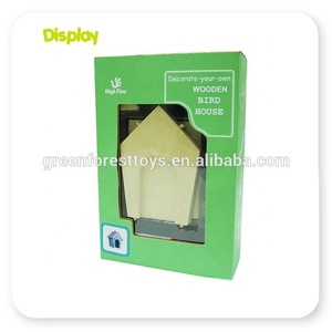 Topkwaliteit doe-het-zelf speelgoed bouw- en schilderset: onafgewerkt houten vogelhuisje - Product Image 5
