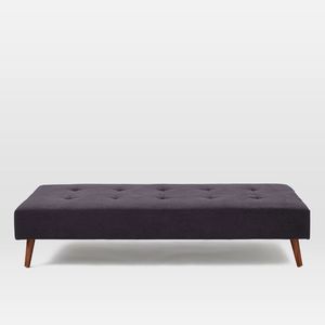 Solid Oak Birch <strong>Wood</strong> Modern Frame Linen Fabric <strong>Bench</strong> <strong>Sale</strong> - Product Image 3