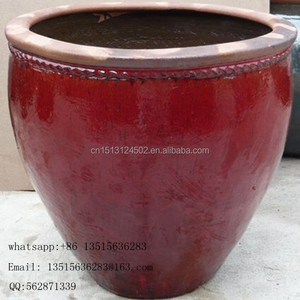 Grande taille extérieur porte en céramique pots de plantes de jardin - Product Image 2