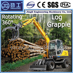 Hidráulico <span class=keywords><strong>caña</strong></span> lidiar excavadora de ruedas con el tronco de madera y piedra giratoria agarrar cargadora de <span class=keywords><strong>caña</strong></span> - Product Image 4