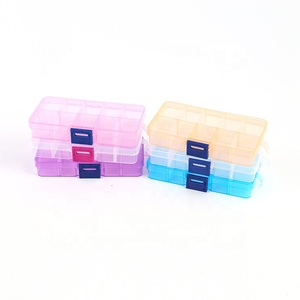 透明クリア10グリッドプラスチック製キッズキャンディーボックス