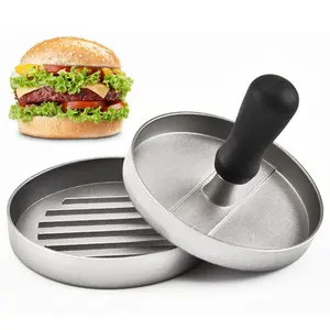 Prensa de carne de hambúrguer de metal, prensa personalizada