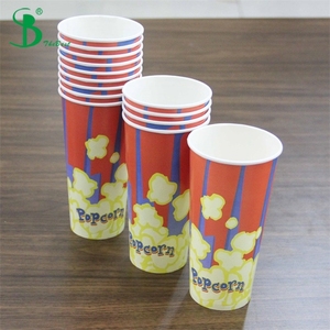 Gobelets, bols, seaux <span class=keywords><strong>en</strong></span> papier de pulpe de <span class=keywords><strong>bois</strong></span> biodégradable écologiques jetables, emballage pour pop-corn, nouilles, collations, logo personnalisé accepté - Product Image 6