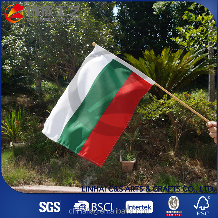National patten Personnalisé Bulgarie main drapeau