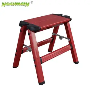 เก้าอี้บันไดอลูมิเนียมสองด้านพร้อมขั้นตอนเดียว AD0501A - Product Image 1