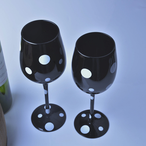 Verre <span class=keywords><strong>à</strong></span> vin rond en gros, <span class=keywords><strong>pas</strong></span> <span class=keywords><strong>cher</strong></span>, 16 oz, incassable, noir, élégant pour le <span class=keywords><strong>champagne</strong></span> et les flûtes de <span class=keywords><strong>mariage</strong></span> - Product Image 4