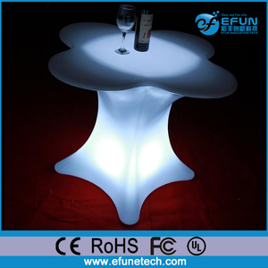 Batería recargable de la batería cambio del color del led discoteca mesa de café, plástico acrílico llevó mesas de bar - Product Image 2