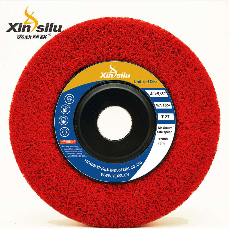Disque en Fiber de Nylon Abrasive 10mm, Non tissé, pour meuleuse et polissage d'angle pour métaux