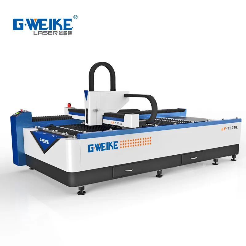 2018 500W Gweike lf1325lc metal nonmetal fiber laser cutting machine mixed with co2
