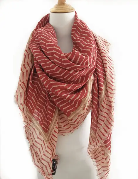 Low MOQ High quality custom print women cotton linen scarf