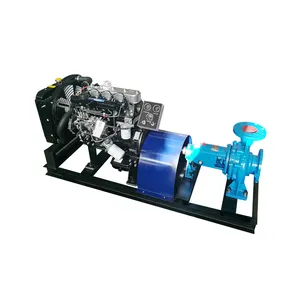 46kw 62hp柴油发动机，带100立方米离心水泵套装价格OEM 12v铸钢4英寸BST低压42 M