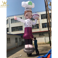 Danse de chef gonflable flottante personnalisée avec LED, pour fille, pour la publicité et le spectacle