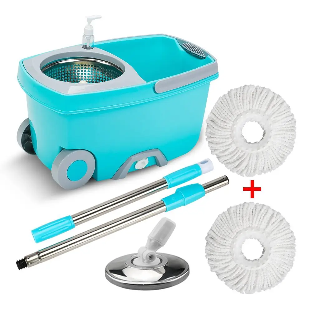 New product household cleaning supplies spin 360 magic mop and bucket with wheels