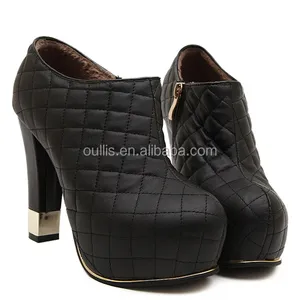 Sexy High Platform Chunky Heel Stiefeletten für heiß verkaufte PQ3154