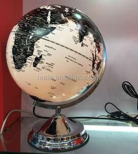 HM-G019B 32cm Plastic Lamp <strong>Globe</strong> Illuminated Rotating <strong>Globe</strong> Plastic <strong>Light</strong> <strong>Globe</strong> - Product Image 1