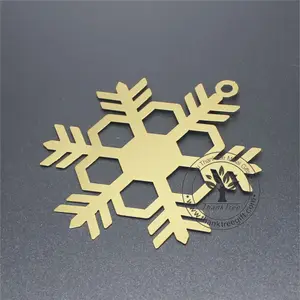 Gold Buy Hot Snowflake Decorative Custom Handicraft Metal Flake Supplier in China