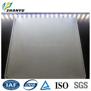 Chine fournisseur gravure Laser panneau Guide de lumière acrylique feuille de Surface solide