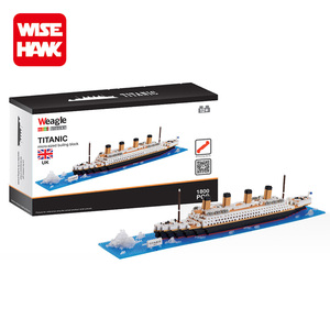 Mini blocs de <span class=keywords><strong>puzzle</strong></span> 3d pour enfants, 1800 pièces, modèle <span class=keywords><strong>titanic</strong></span>, jeu navire, nouveau - Product Image 1