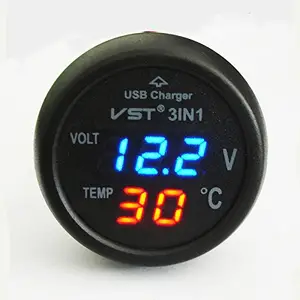 Hàng Mới Về Bán Chạy Không Thấm Nước 0.28 DC 3.5-30V Mini Kỹ Thuật Số LED Vôn Kế Volt Meter F 12V Xe Moto