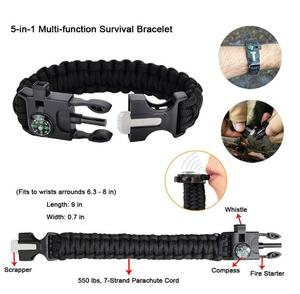 Portátil 11 en 1 <span class=keywords><strong>Kit</strong></span> de <span class=keywords><strong>supervivencia</strong></span> para acampar de emergencia al aire libre con sierra de alambre Linterna Pluma táctica para senderismo Caza - Product Image 4