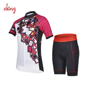 2017 nouvelles femmes coupe sèche cyclisme maillot uniforme vélo vêtements vêtements de vélo - Product Image 3