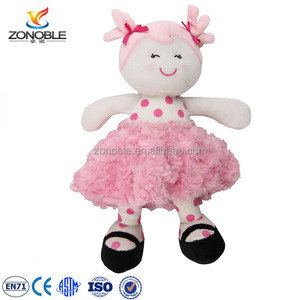 Poupée en tissu personnalisée, poupée en peluche douce pour bébé <span class=keywords><strong>avec</strong></span> ensemble de vêtements amovibles et accessoires - Product Image 6