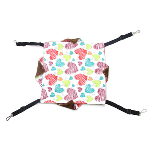 귀여운 캔버스 소재의 부드러운 고양이 2층 실내용 여름 해먹 침대, 소형 동물용 하우스 - Product Image 2