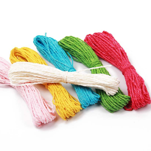 Bán buôn thân thiện với môi 2 mét Vòng trẻ em DIY bện <span class=keywords><strong>3</strong></span>/4 sợi Raffia dây - Product Image 2