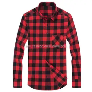 Bestseller billig plus Größe 3xl 4xl 5xl Baumwolle karierte karierte Tartan Flanell hemden