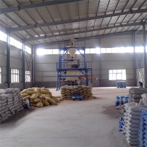 Otomatis Stucco Plester Di Dalam Dekorasi Campuran Kering Mortar Mixing Mesin Produksi dan Mengantongi Tali Tanaman