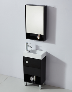 Larghezza 250 millimetri MDF <span class=keywords><strong>Con</strong></span> La Pittura Lucida brillante di Colore Piccolo 1 Porta Armadietto A <span class=keywords><strong>Specchio</strong></span> e 1 Porta del Bagno set - Product Image 6