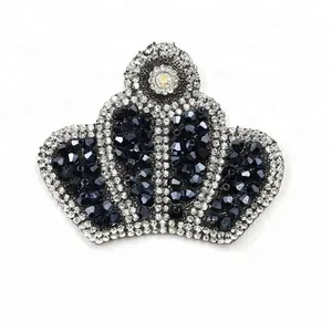 Alibaba New Arrival rhinestone bead sắt trên các bản vá lỗi