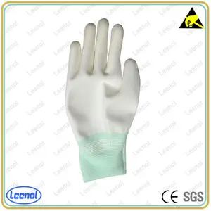 Hot Sale Anti statische Handschuhe Nylon Palm Fit Weiße ESD-Handschuhe