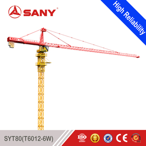 Grúa <span class=keywords><strong>Torre</strong></span> SANY SYT80 (T6012-6W) <span class=keywords><strong>de</strong></span> Alta Seguridad, 1.2 Toneladas, con Pluma <span class=keywords><strong>de</strong></span> 60m, Precio Competitivo en Componentes del Motor Principal - Product Image 2