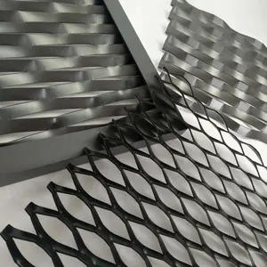 2019 venda quente de alumínio malha de metal expandida para painéis de parede arquitetônicos