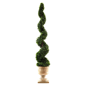<span class=keywords><strong>L</strong></span>. <span class=keywords><strong>Albero</strong></span> a spirale sottile di ginepro verticale con vaso rotondo verde scuro - Product Image 2