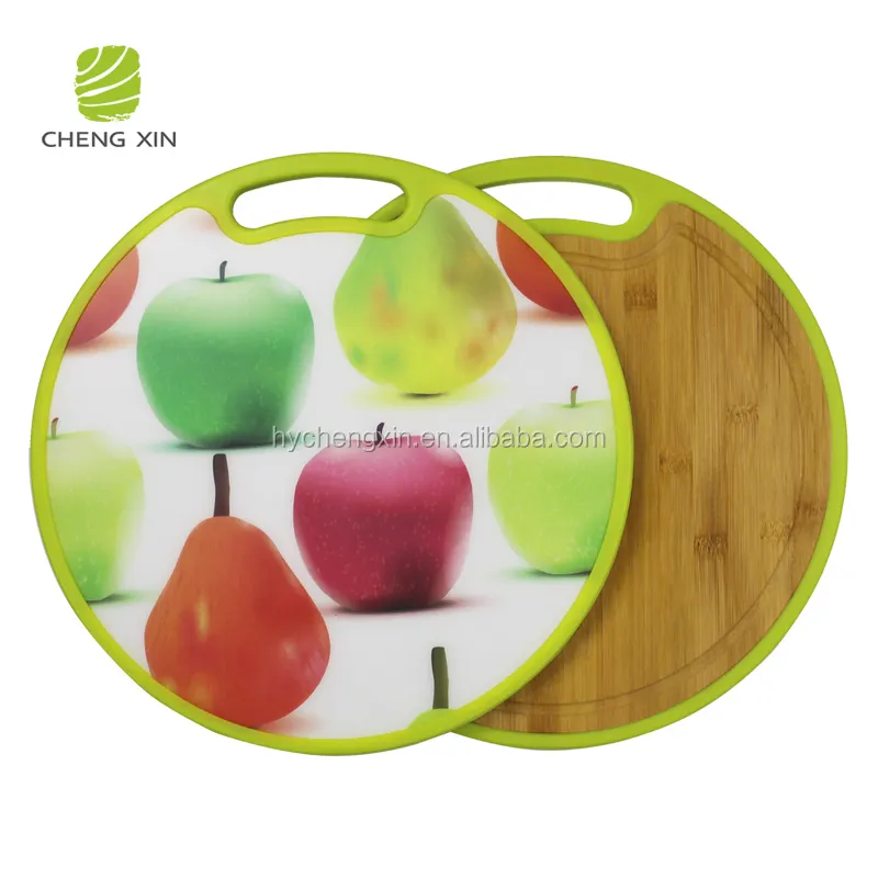bamboo kitchen items new design cheap round pizza bamboo cutting board with drain groove