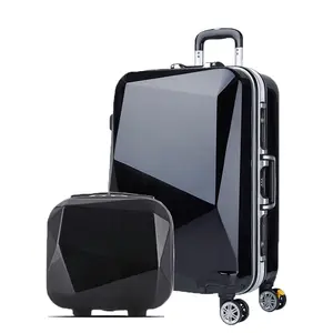 钻石光泽行李箱，360个旋转行李箱，经典风格手提箱