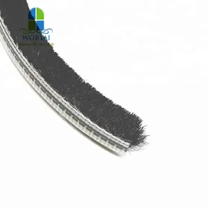 black color Aluminum window insert wool pile stripping