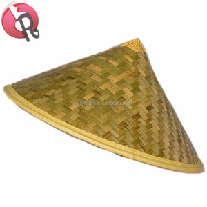 Sombrero de hoja de palma de bambú vietnamita, gorra cónica de promoción, listo para enviar - Product Image 2