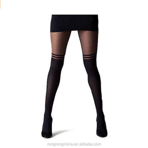 <span class=keywords><strong>Collant</strong></span> da <span class=keywords><strong>donna</strong></span> Sexy con calze alla coscia <span class=keywords><strong>a</strong></span> strisce sopra il ginocchio - Product Image 1