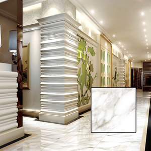 Piastrelle <span class=keywords><strong>in</strong></span> Porcellana Effetto Granito Bianco di Alta Qualità 60x60 da Foshan, Cina - Product Image 3