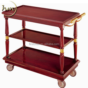 <span class=keywords><strong>Chariot</strong></span> <span class=keywords><strong>de</strong></span> <span class=keywords><strong>service</strong></span> à vin en bois au <span class=keywords><strong>design</strong></span> moderne avec 3 étagères pour la salle à manger, l'hôtel et la cuisine - Product Image 1