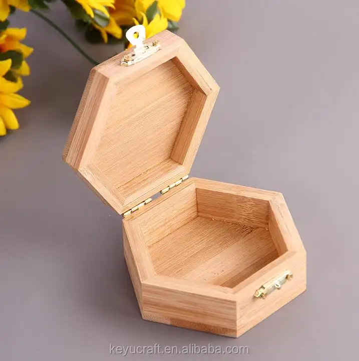 Oem mini colar de jóias de madeira de bambu, caixa de pulseira